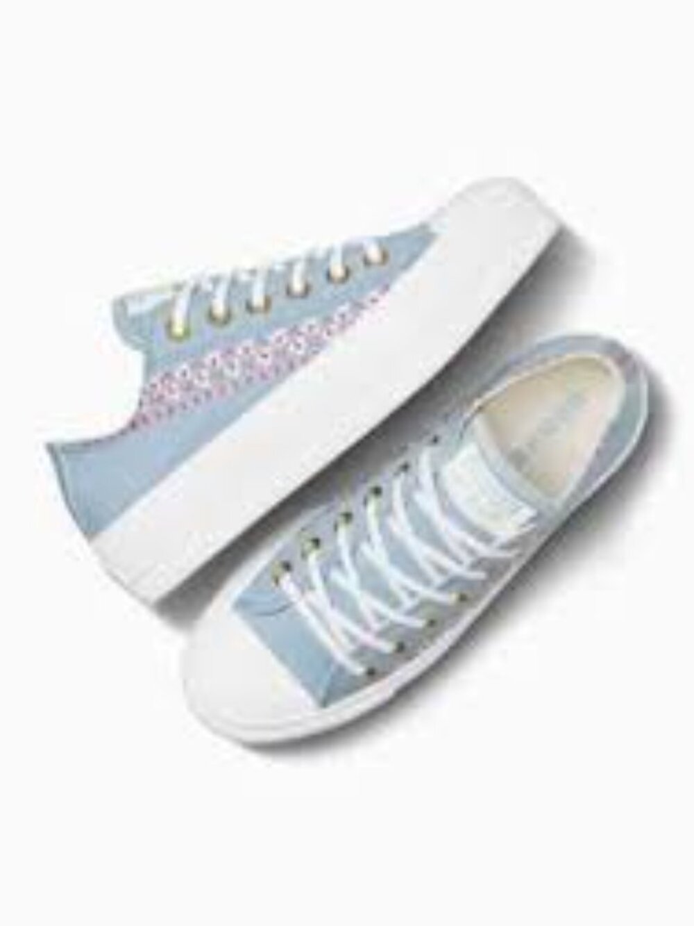 CONVERSE Women’s Chuck Taylor AS Lift Embroidered Florals Shoe A12051C Size 8
